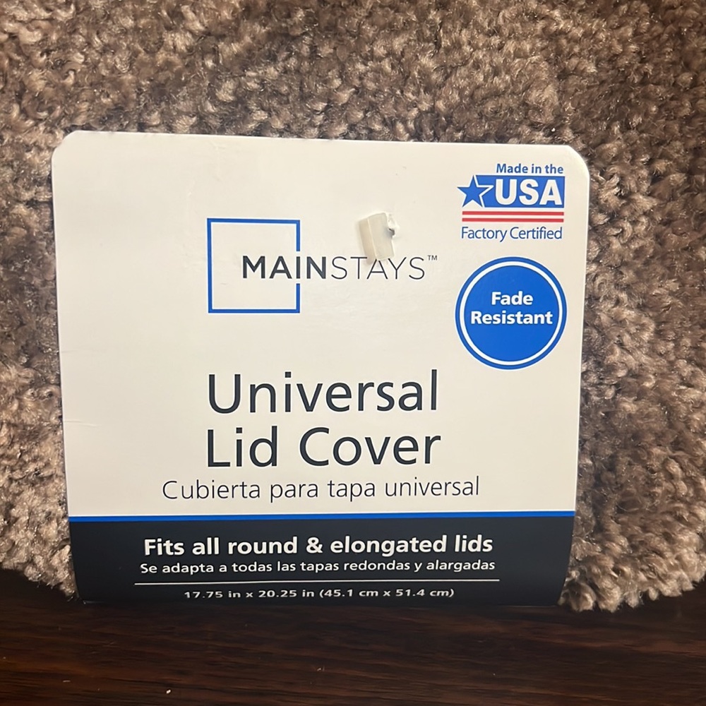Mainstays Brown Poly Universal Lid Cover - Picture 2 of 5